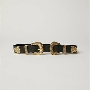 B-Low The Belt NWT Bri Bri Black Gold Size XS